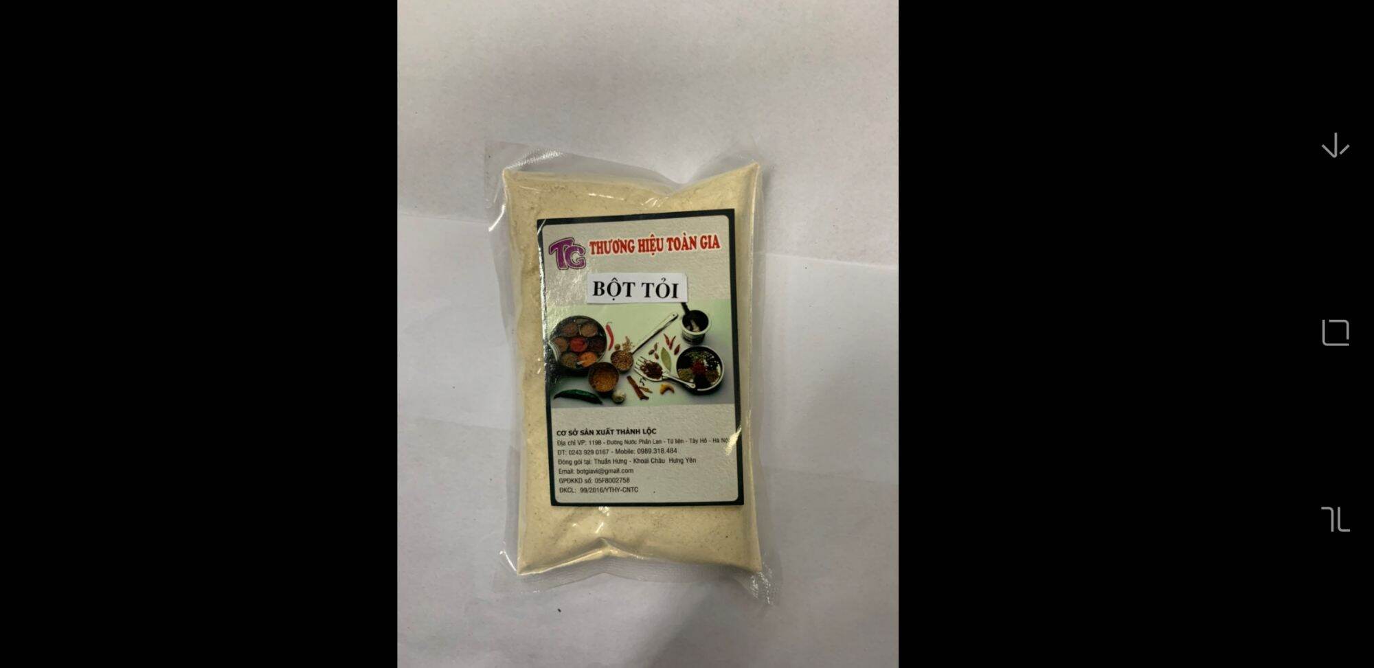 Bột tỏi gói 100g