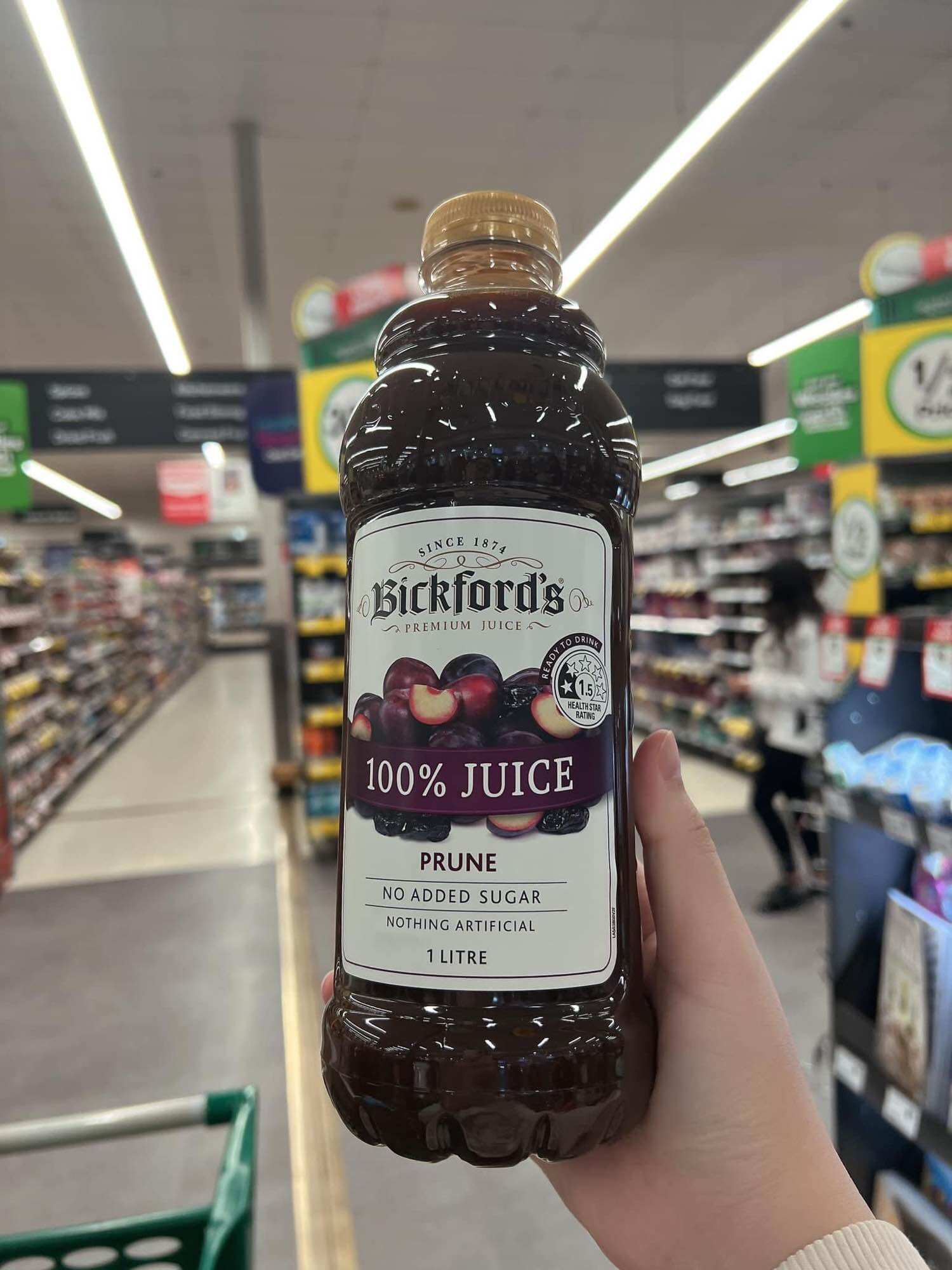 Nước Ép Mận Bickford's Úc Chai 1L - giúp nhuận trường