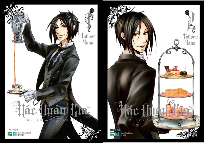 Bộ Manga Hắc Quản Gia - Tập 1 + Tập 2 (Bộ 2 Cuốn) - Tặng Kèm Black Card + Bookmark “Quý Bà Và Tử Thần” + Card Độc Quyền
