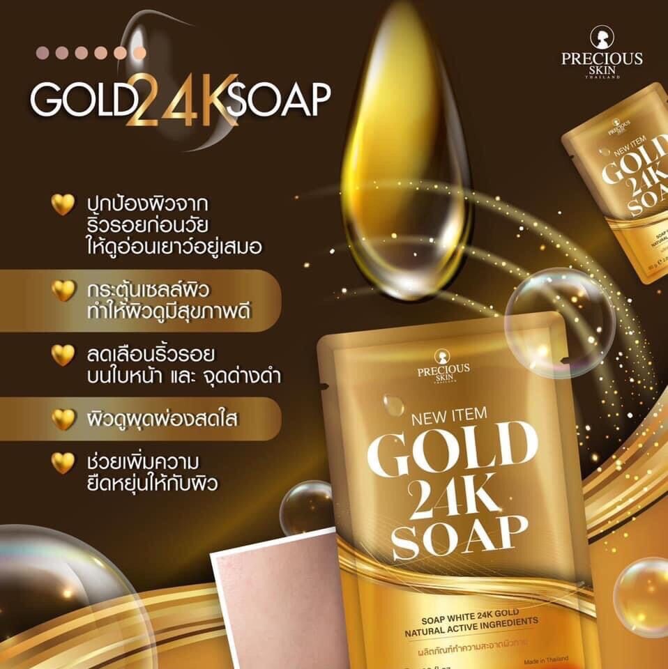 Xà phòng trắng da collagen 24k thái lan