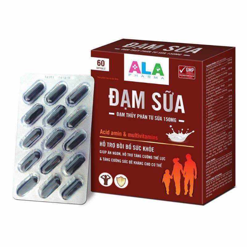 Viên ĐẠM SỮA ALA, giúp tăng cường sức đề kháng, giúp ăn ngon