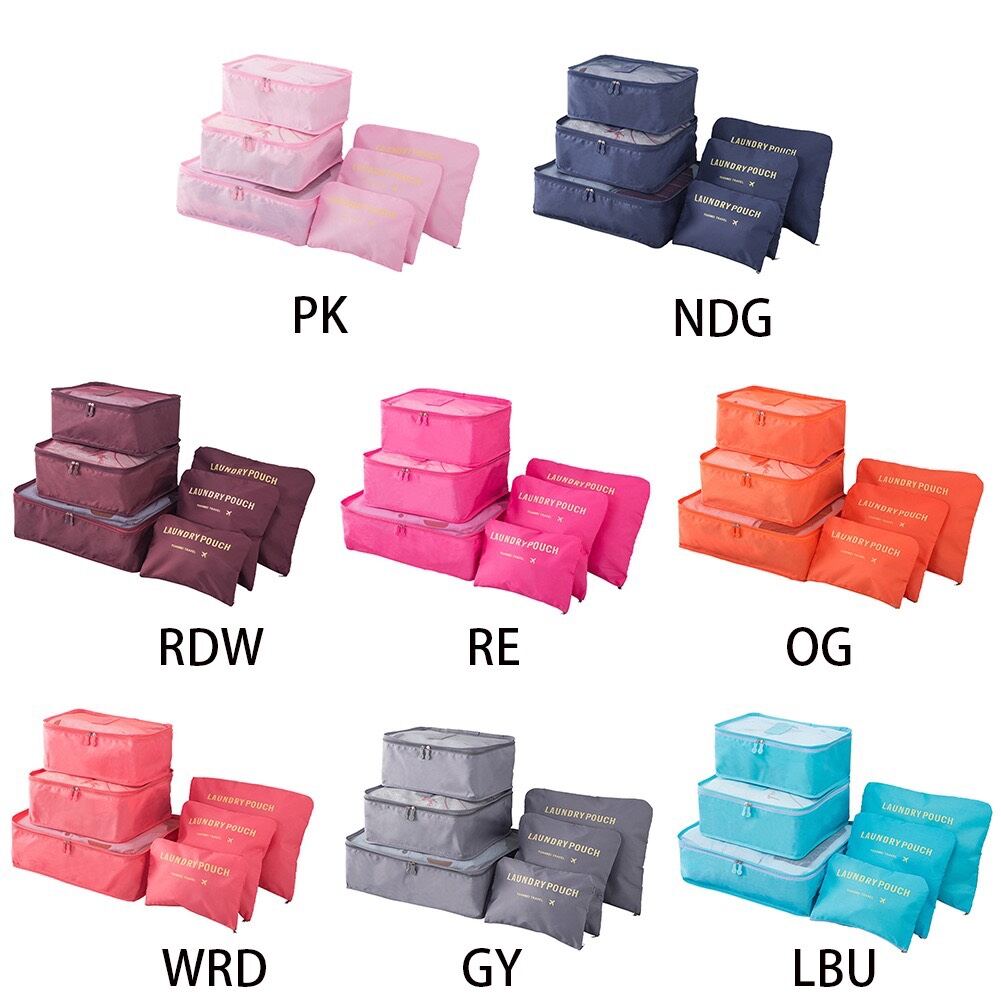 Bộ 6 túi đựng đồ du lịch