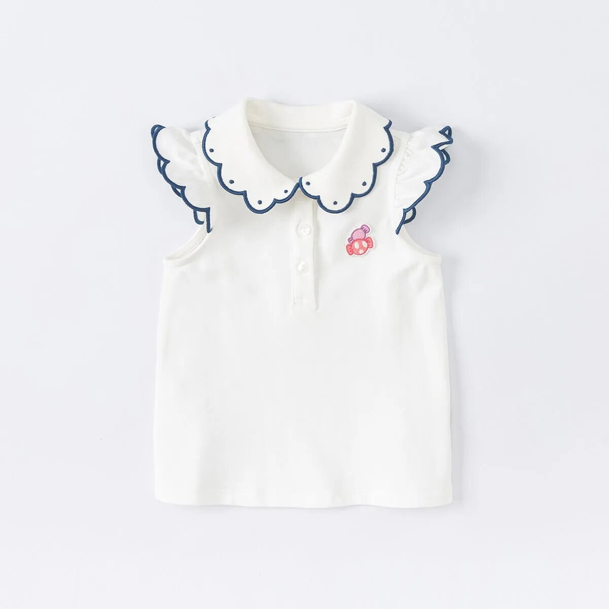 Áo Thun Trẻ Em Mùa Hè Thời Trang Cho Bé Gái Áo Thun Cotton Thoáng Khí Cho Bé Gái Từ 6 Tháng Đến 12 Tuổi Áo Thun Cổ Tròn Tay Ngắn