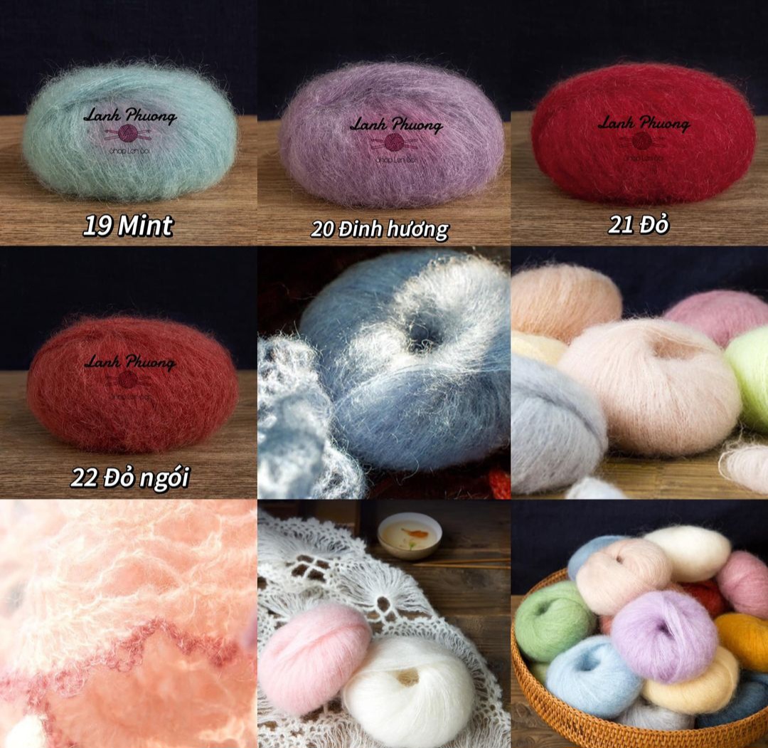 Len Susan Mohair Nam Phi Loại Xịn 20gr