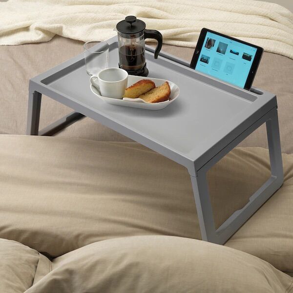 Khay bàn gấp IKEA KLIPSK - Màu xám - TW MALL