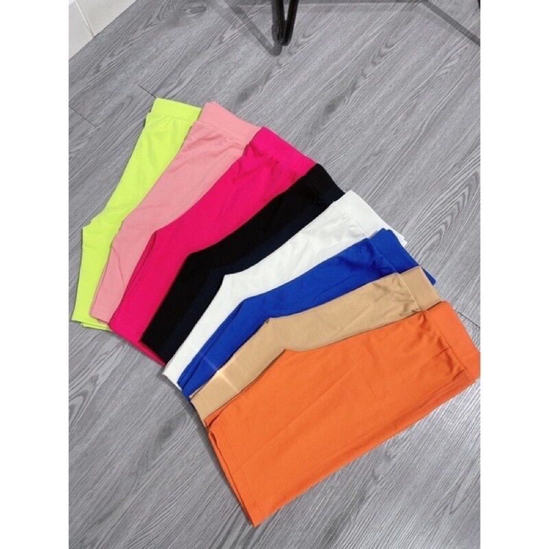 Quần Legging Ngố Quần Lửng Nhiều Màu