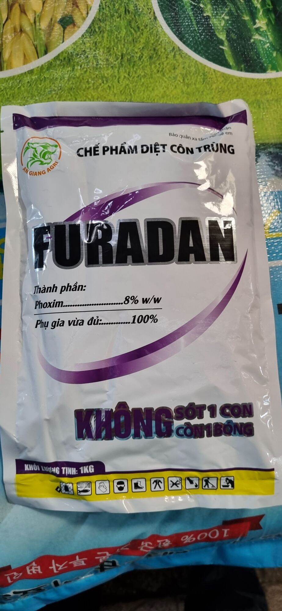 thuốc rải gốc FURADAN túi 1kg trừ côn trùng hại dừa - tặng kèm 1 gói dưỡng rễ