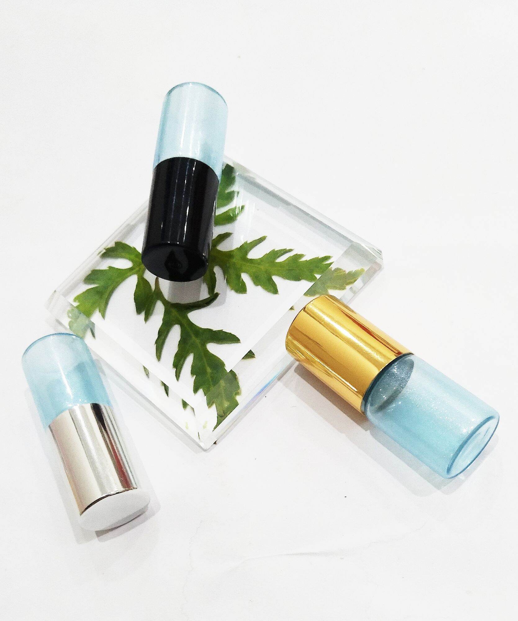 Combo 3 chai thủy tinh 3ml bi lăn thép nắp vàng ánh kim ,bạc, đen bóng ,chọn lựa số lượng lọ màu nắp nhé