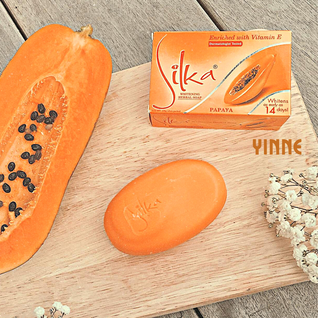 Xà phòng Đu đủ Silka Papaya Soap dưỡng trắng, giảm thâm