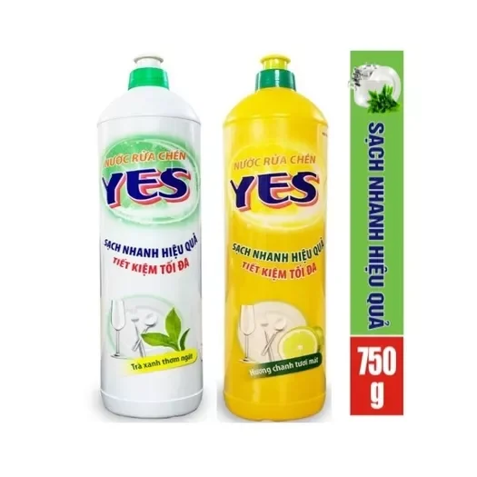 Nước rửa chén YES chai 750g chung cty nước rửa chén LIX date mới