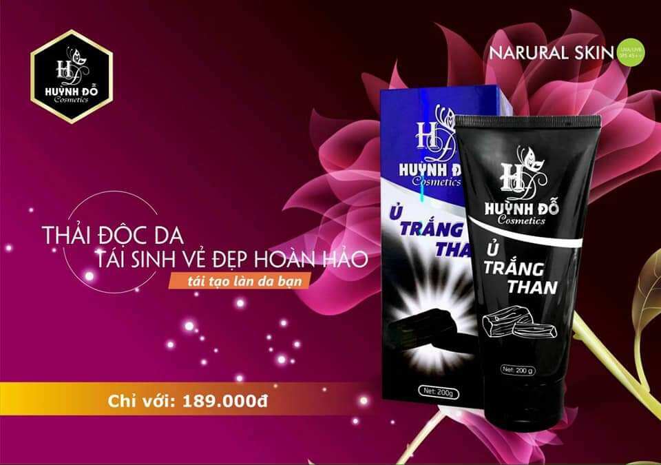 ủ than dưỡng da huỳnh đỗ