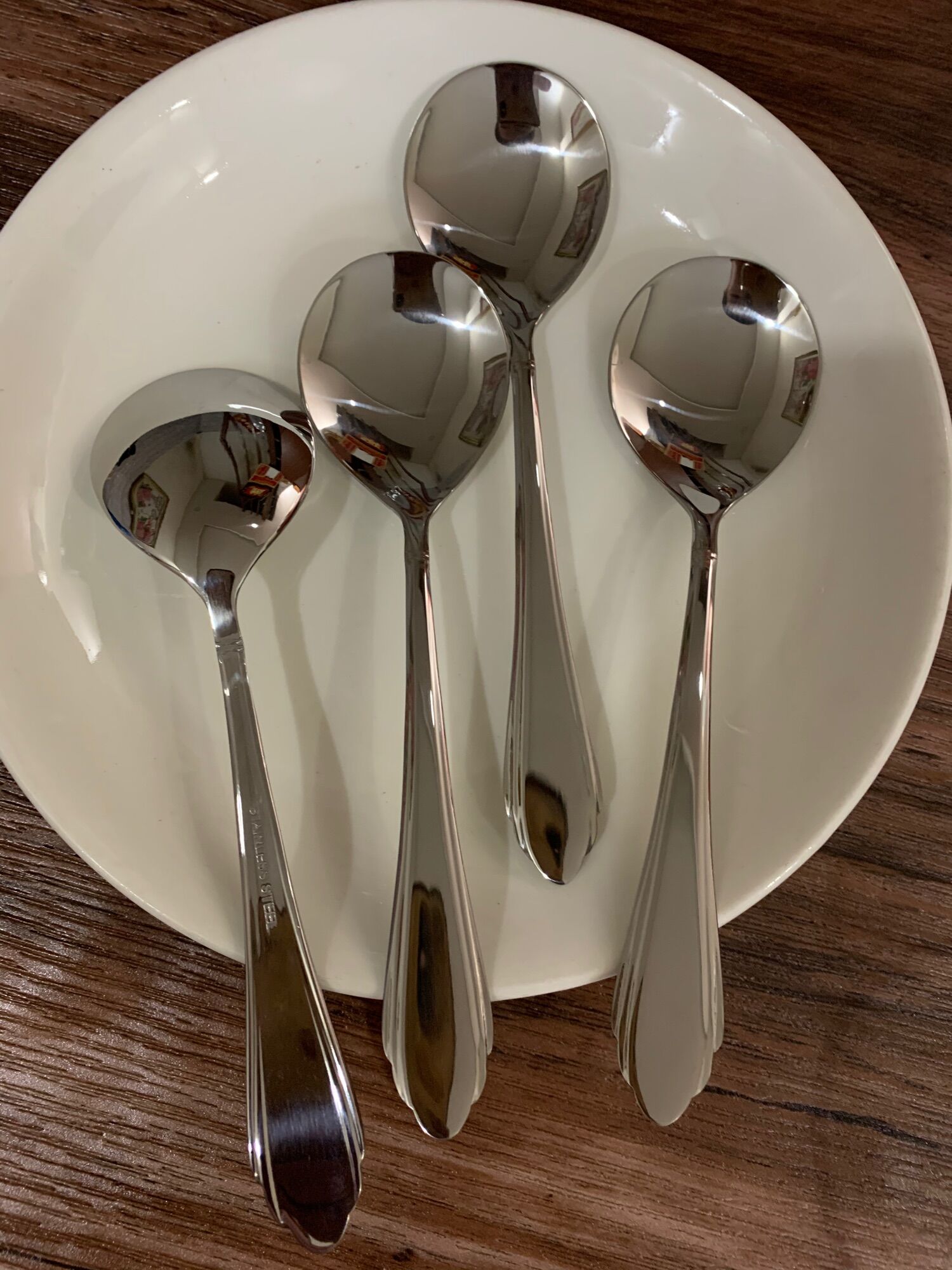 Muỗng inox cơm phở đầu tròn 1 cái