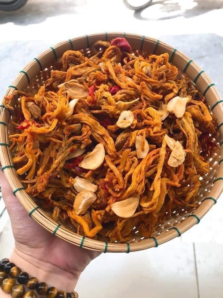 Hủ 0,5kg Khô heo cháy tỏi, thơm ngon
