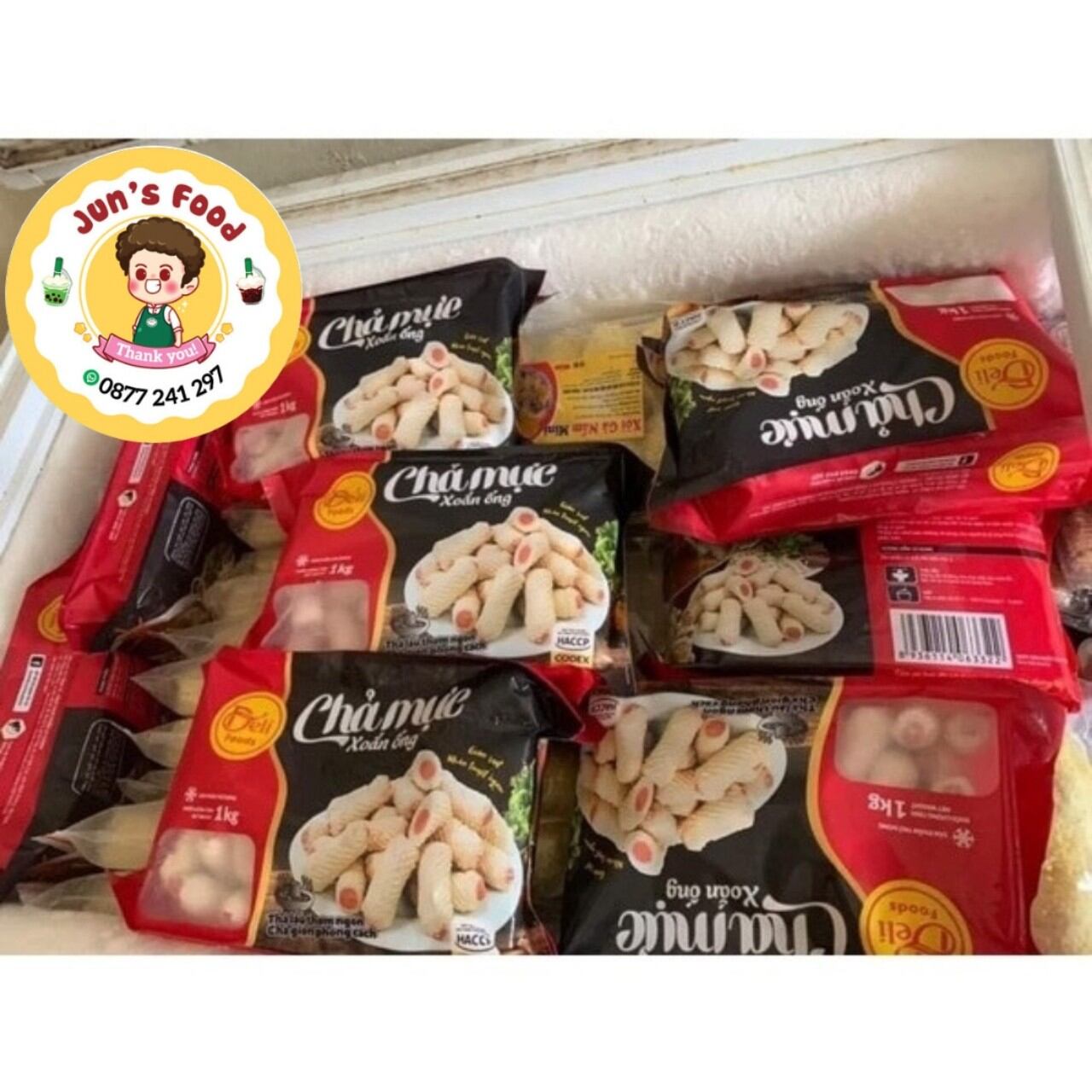 Chả mực xoắn thả lẩu khay 500gr - chỉ giao hoả tốc hà nội