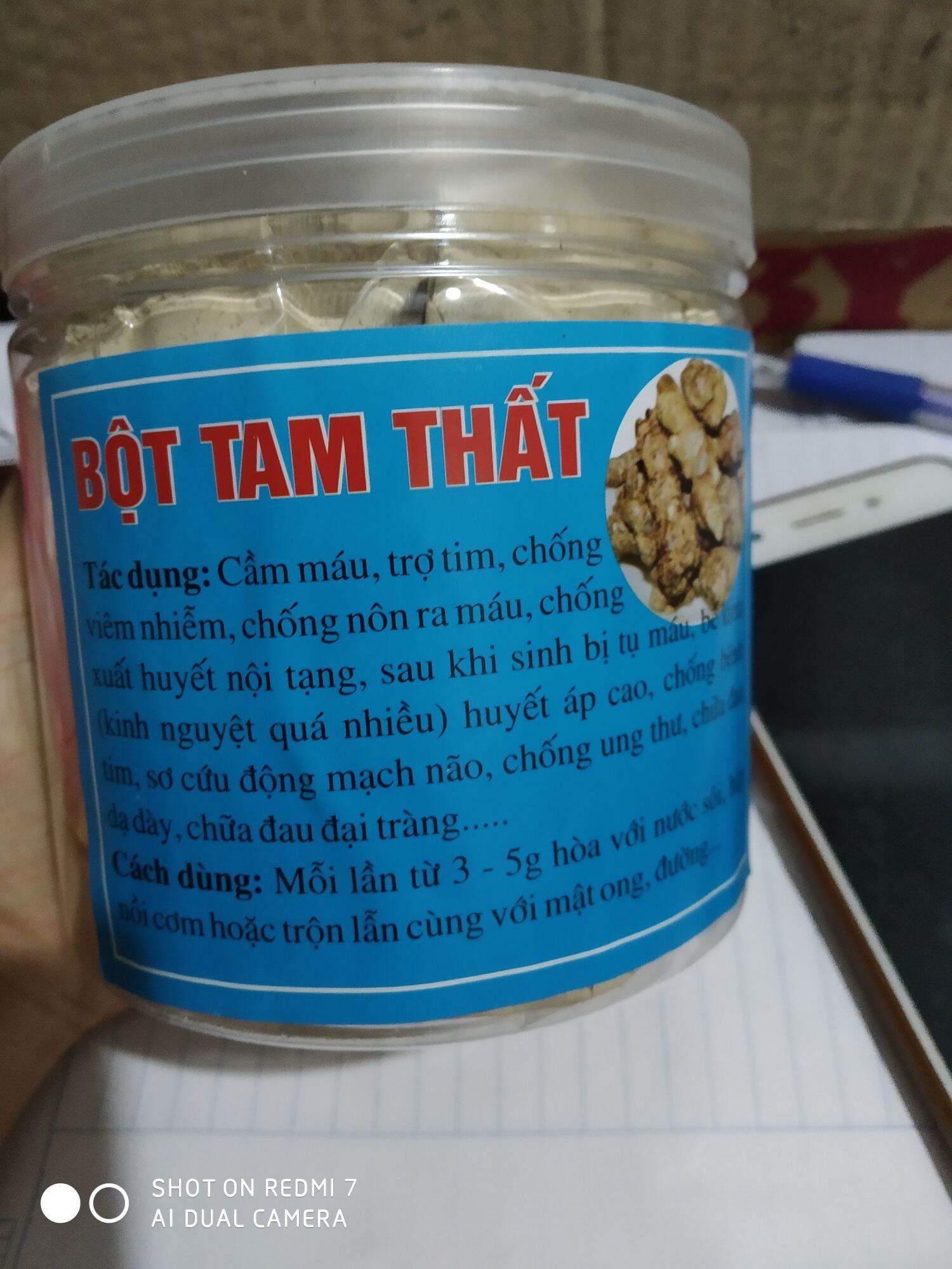 100g bột tam thất