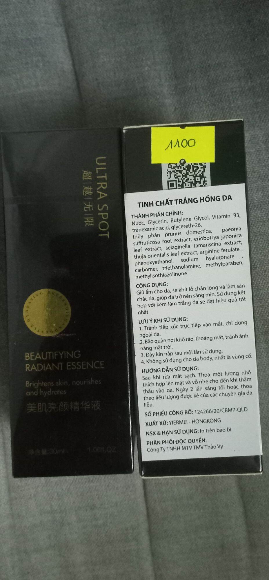 Tinh chất trắng sáng da Hồng Kông