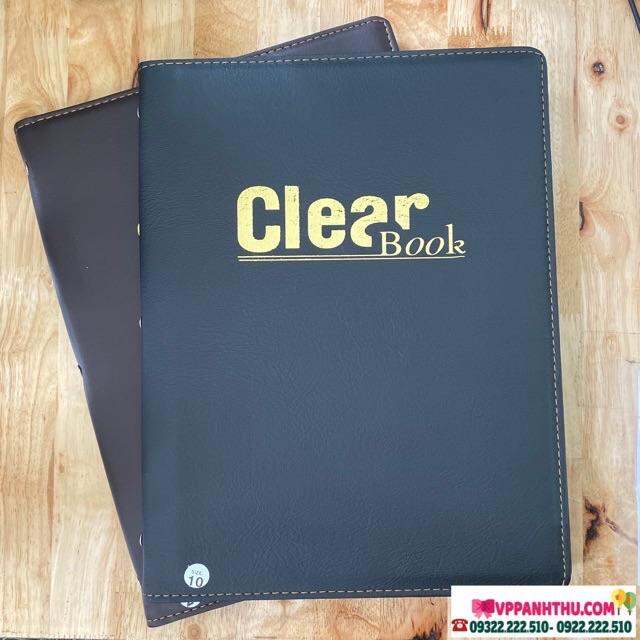 CUỐN BÌA DA 10 LÁ A4 - BÌA MENU DA