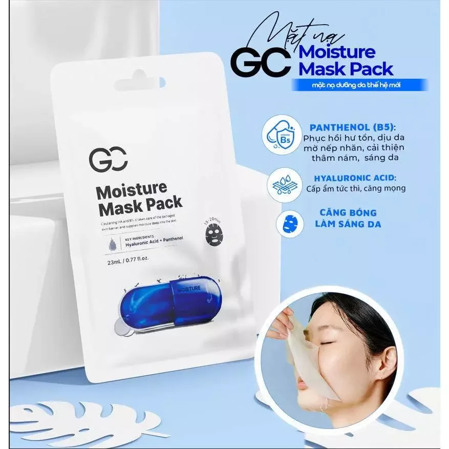Mặt nạ gc moisture mask pack giúp cấp ẩm làm dịu da