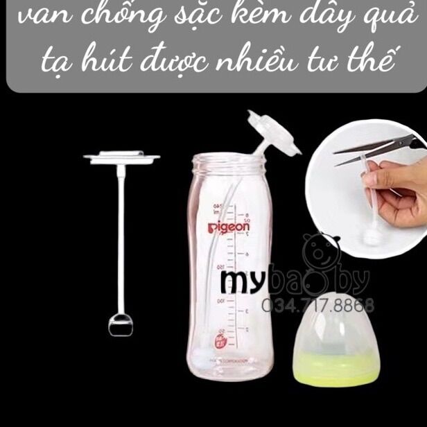 Van chống sặc bình pigeon cổ rộng