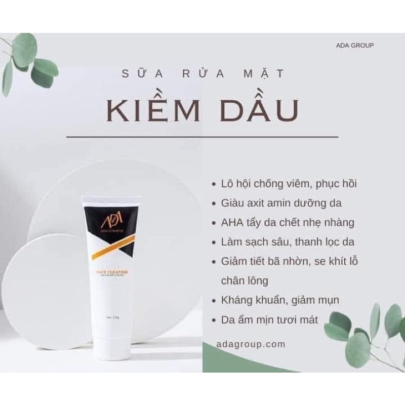 Sữa rửa mặt kiềm dầu không bọt,dịu nhẹ ADA
