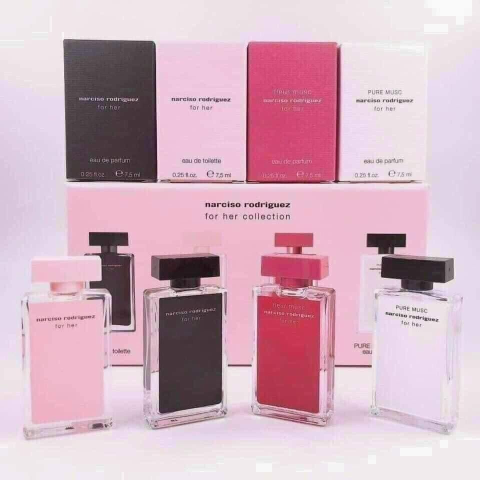 [Bill Pháp] Set nước hoa 4 mini Narciso for her 7,5ml/chai (4 chai x 7,5ml)