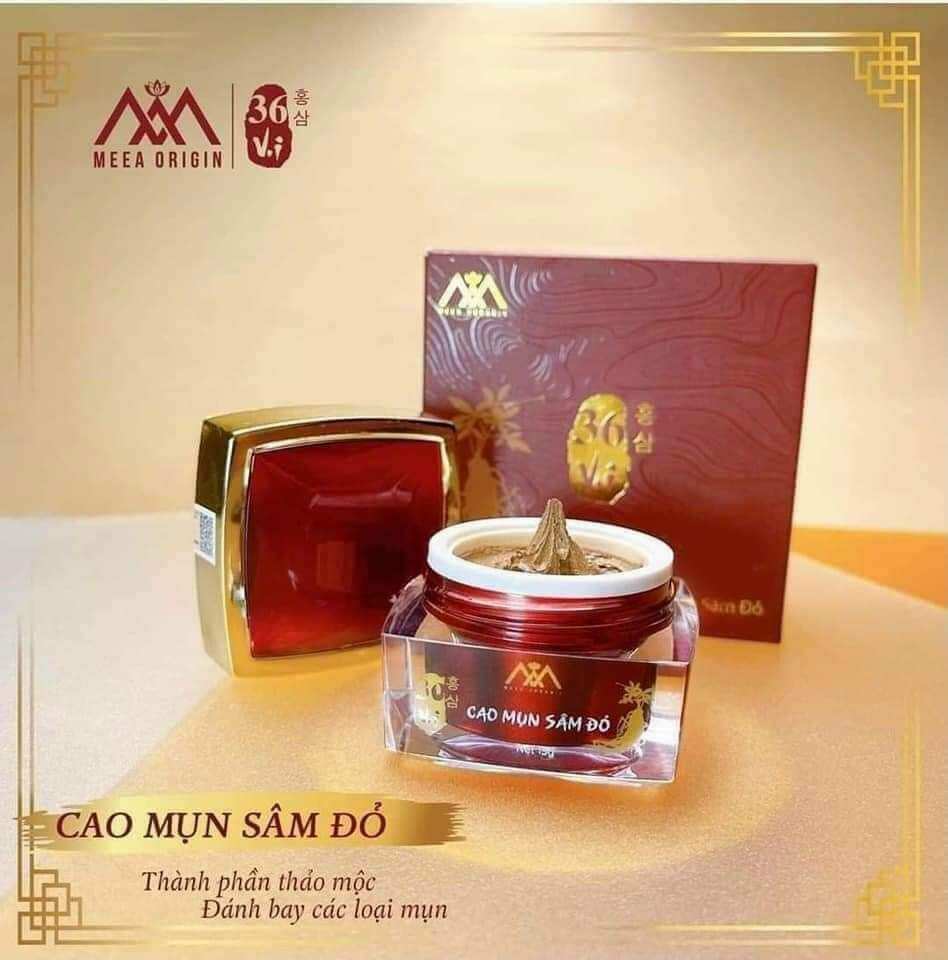 Cao mụn sâm đỏ 36 vị chính hãng 100%