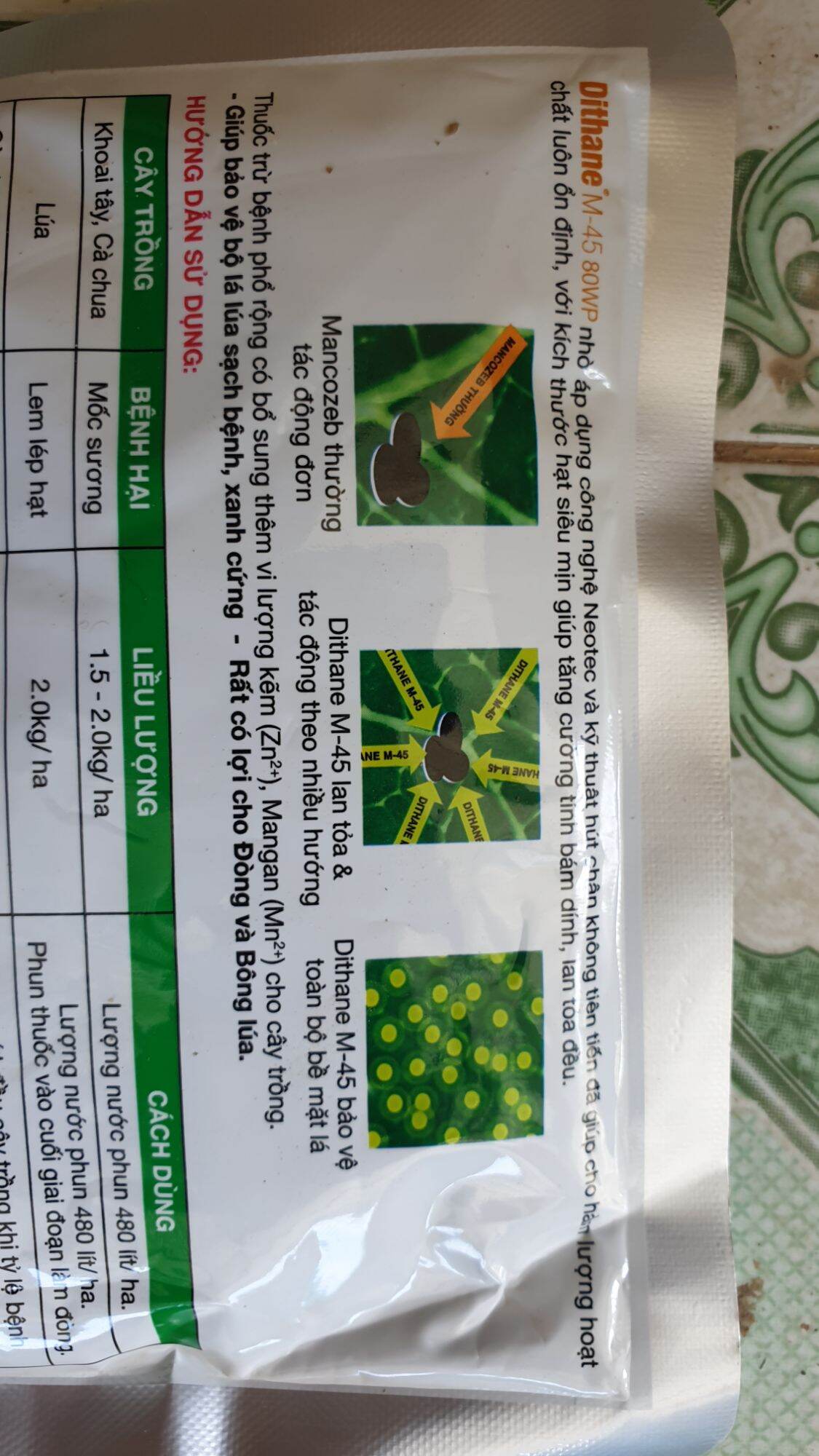 Thuốc Trừ Bệnh Dithane M-45 - 80WP