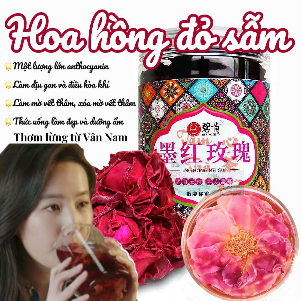 🥀hoa hồng đỏ côn minh, vân nam - trà thảo mộc hoa hồng 🪆