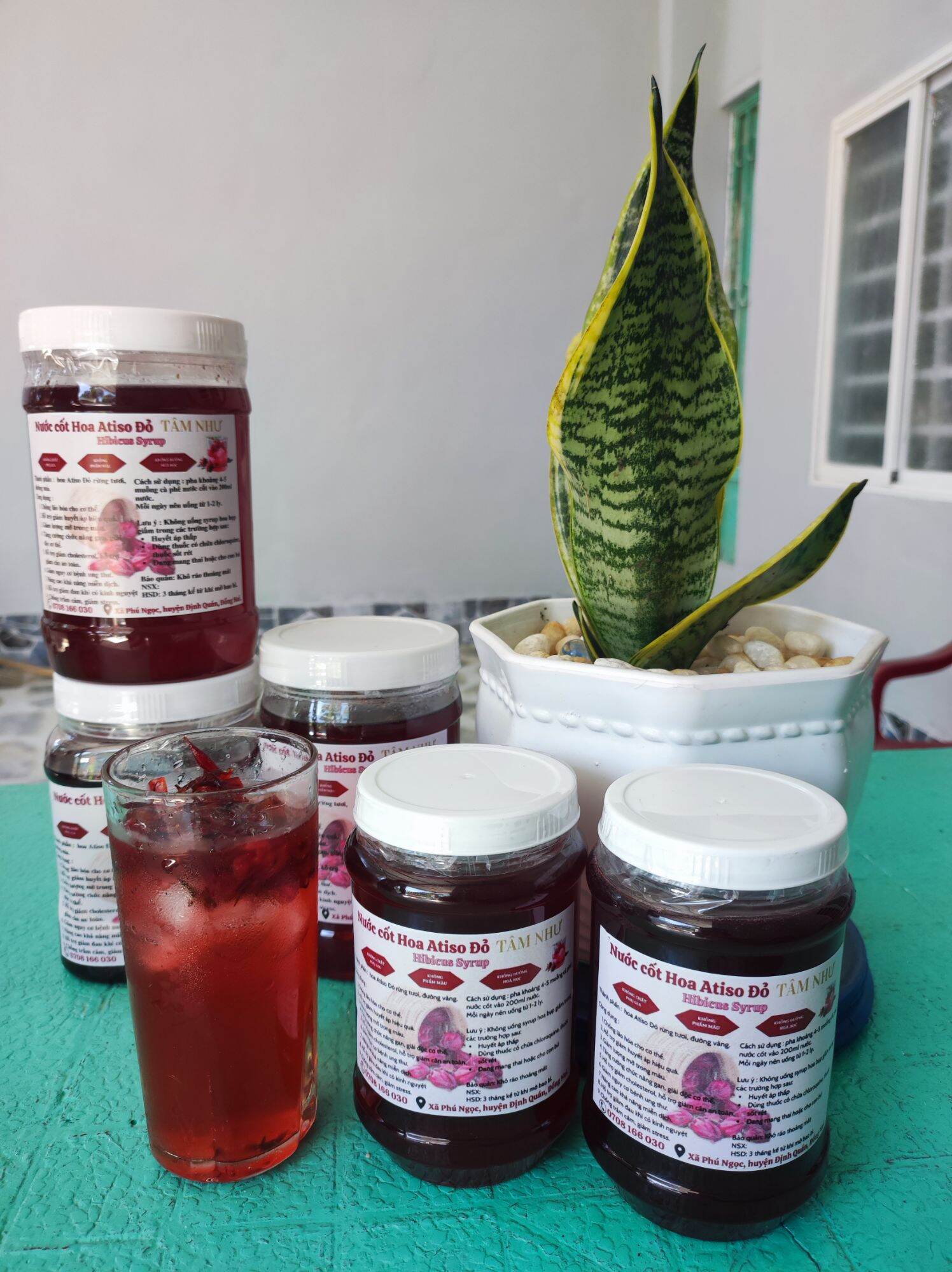 Siro hoa Atiso đỏ nguyên chất 1kg