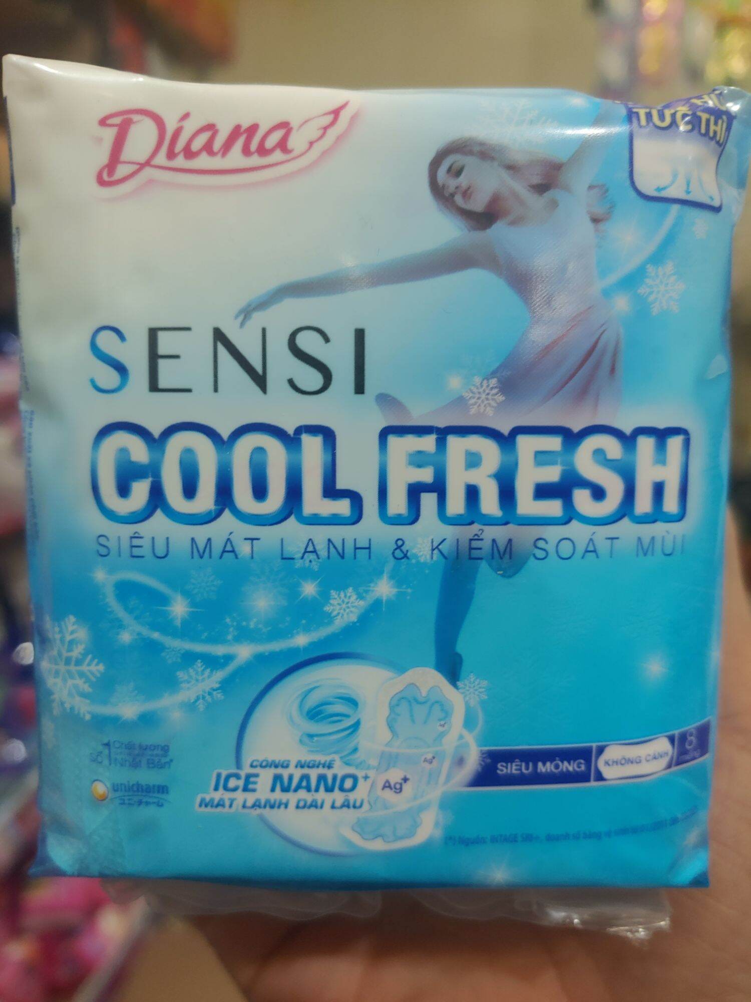 Băng vệ sinh Diana sensi cool fresh siêu mỏng