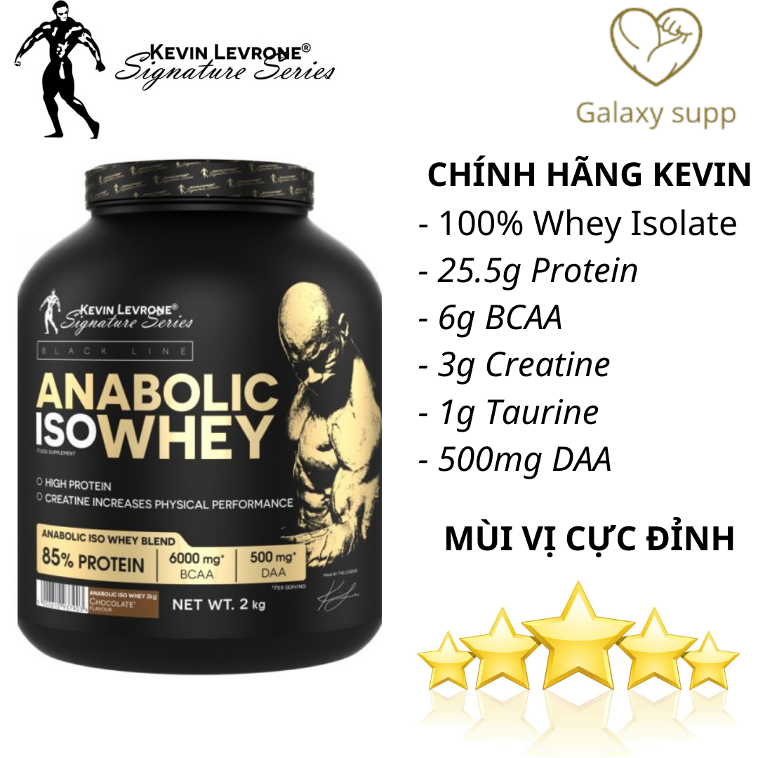 Kevin Levrone Anabolic Iso Whey Tăng Cơ Tăng Test Cực Đỉnh 2Kg