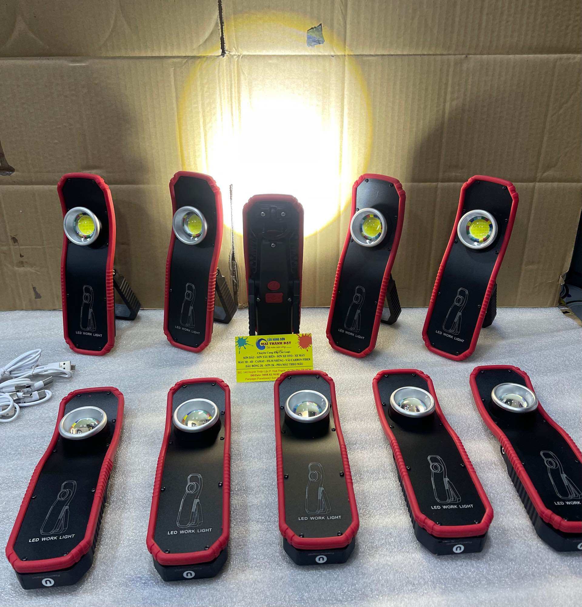 Đèn led cầm tay soi lỗi sơn, soi sáng (Detailing - Sơn Oto Xe Máy )