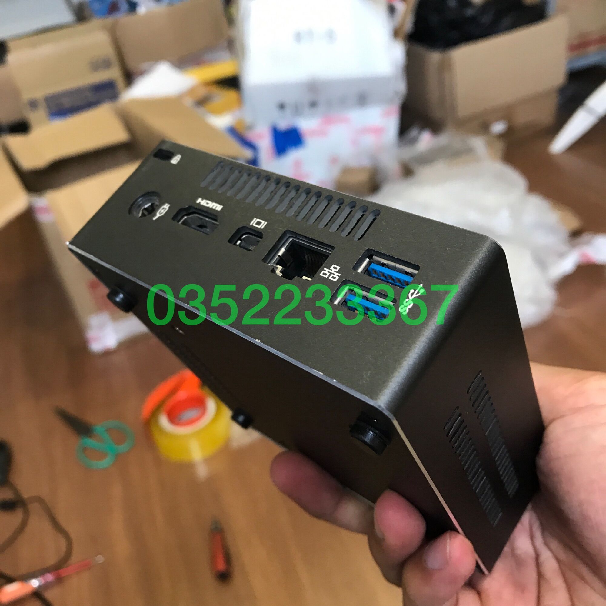 Máy tính mini NUC, pc mini Gigabyte Core i7-4500U, Ram 4G, SSD 120G
