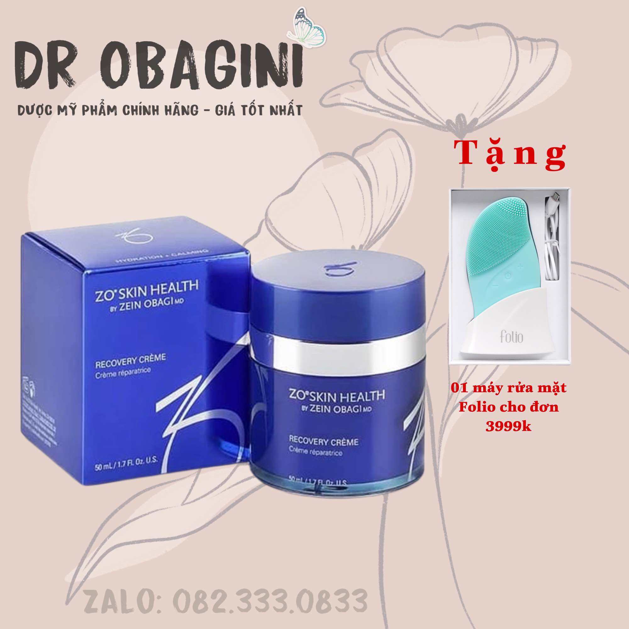 CHÍNH HÃNG - KEM PHỤC HỒI RECOVERY ZO SKIN