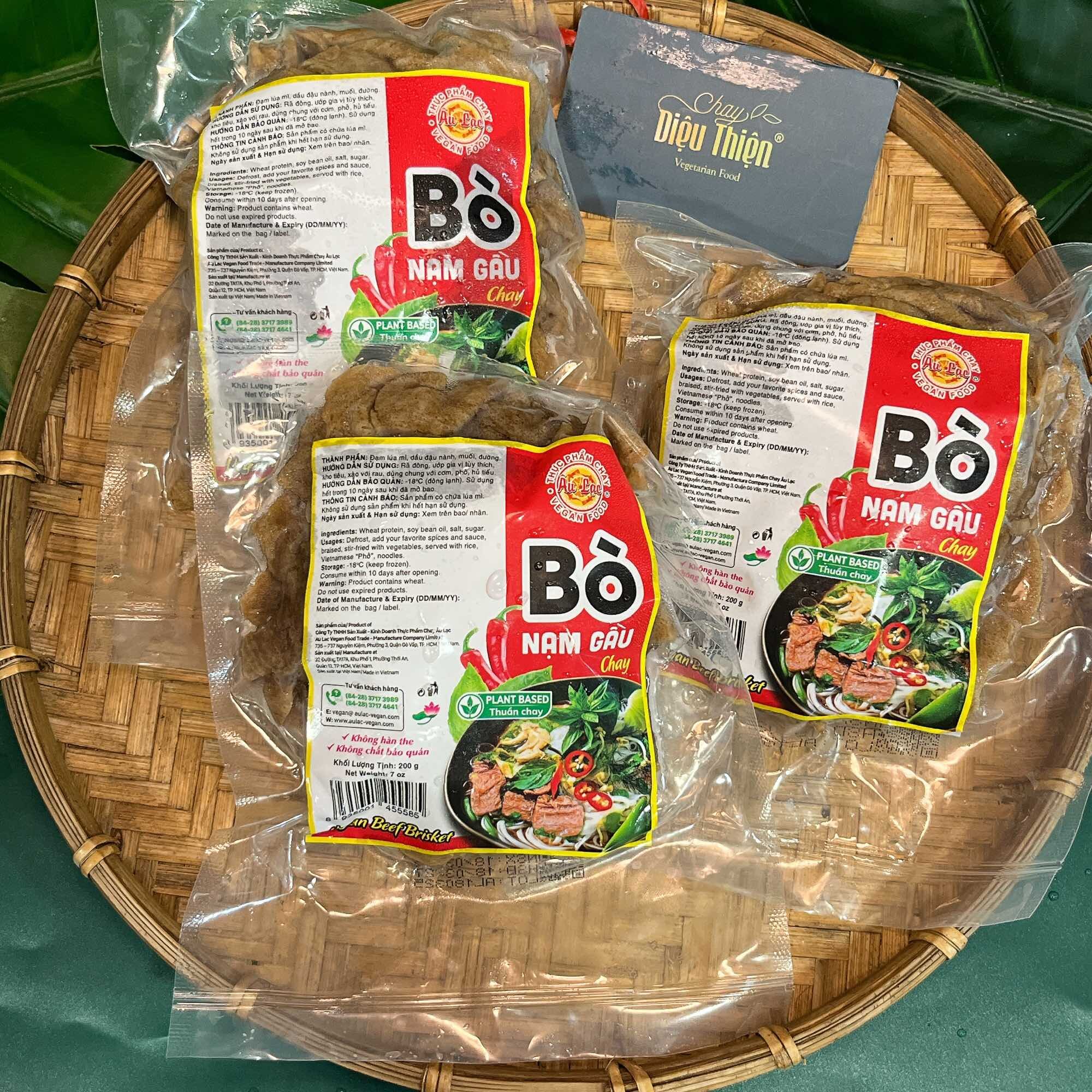 (shop có hỗ trợ đóng hàng) BÒ NẠM GẦU CHAY ÂU LẠC 200g