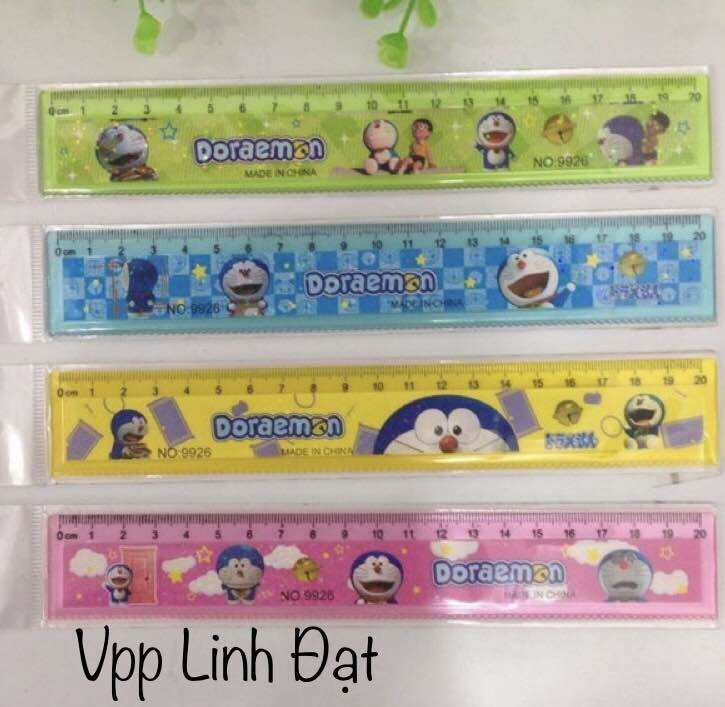 Thước kẻ nhựa 15cm 20cm hoạt hình dễ thương