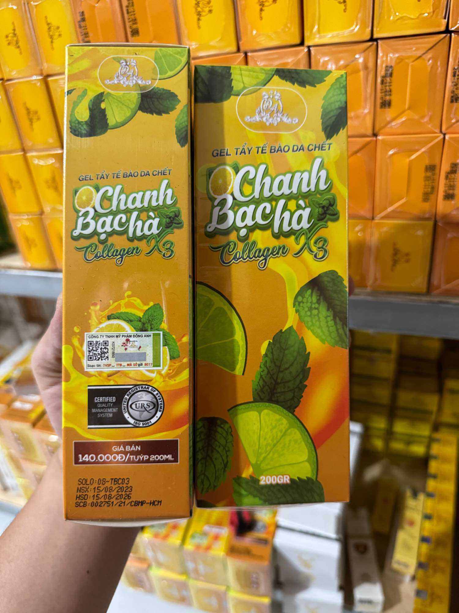 Tẩy Tế Bào Chết Chanh Bạc Hà Collagen X3 – Da Sạch Sâu Và Hấp Thụ Dưỡng Chất Tối Ưu