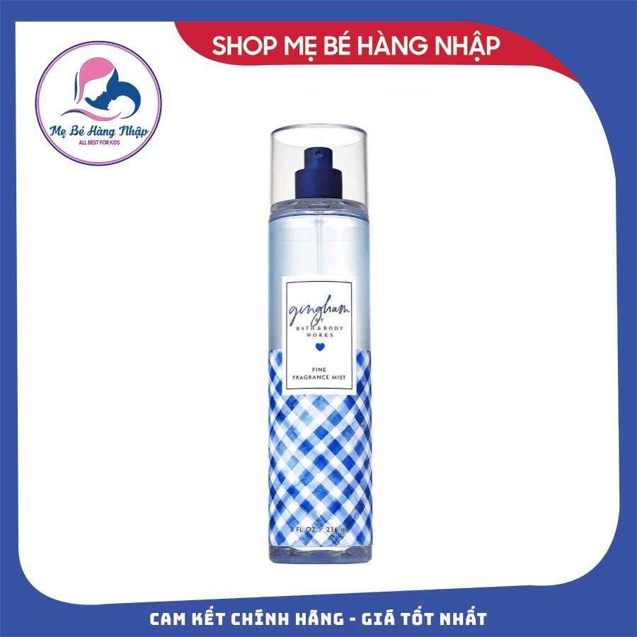 Xịt thơm Body Mist Gingham Bbw 236ml