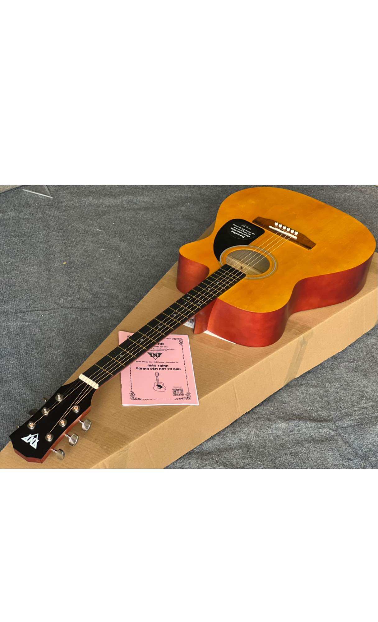 Guitar aucoutisc T100 CHÍNH HÃNG - gỗ nhập khẩu cao cấp tặng kèm phụ kiện size 40 dài 102cm rộng 40cm - 3
