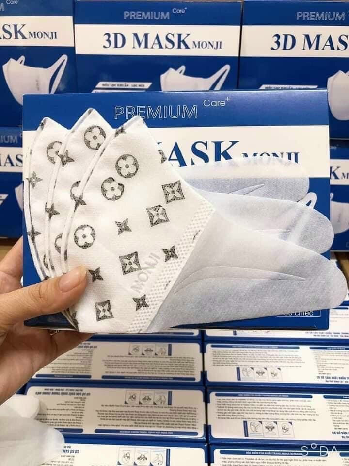 Khẩu trang 3D Monji hộp 50 cái