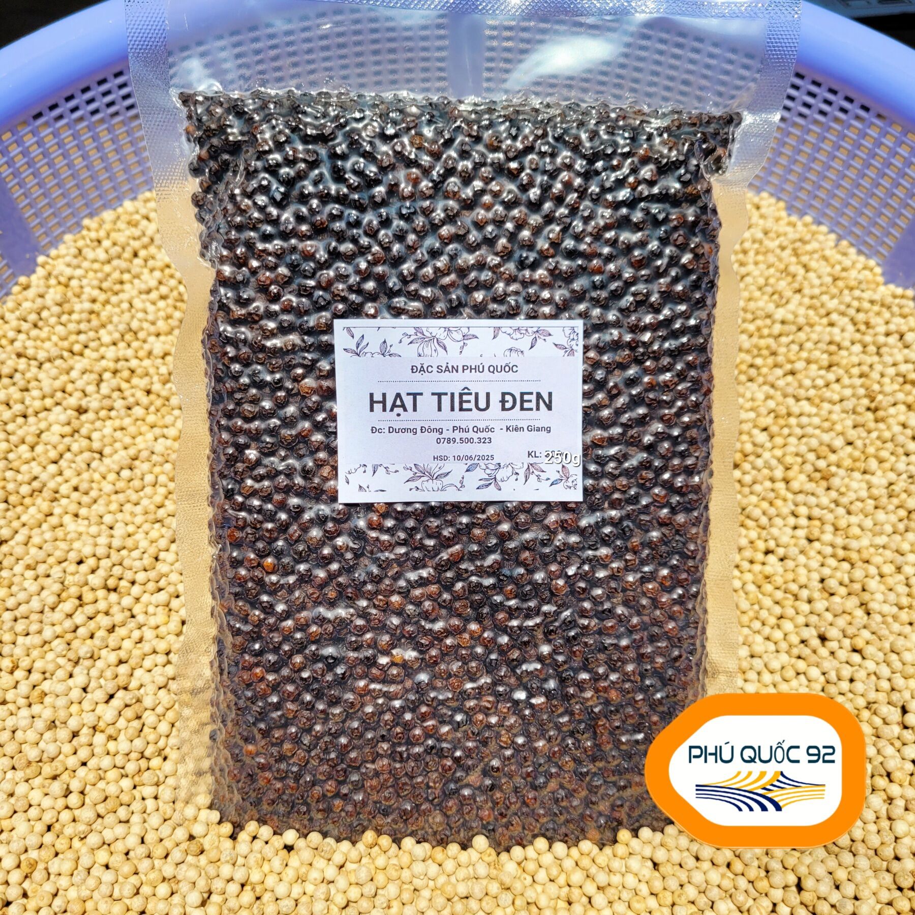 Hạt Tiêu Đen Phú Quốc - gói 500g