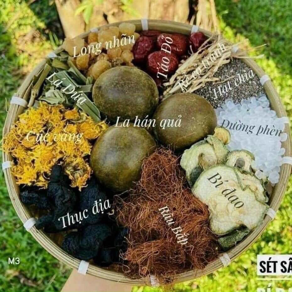 Set Trà bí đao hạt chia la hán quả 400gr