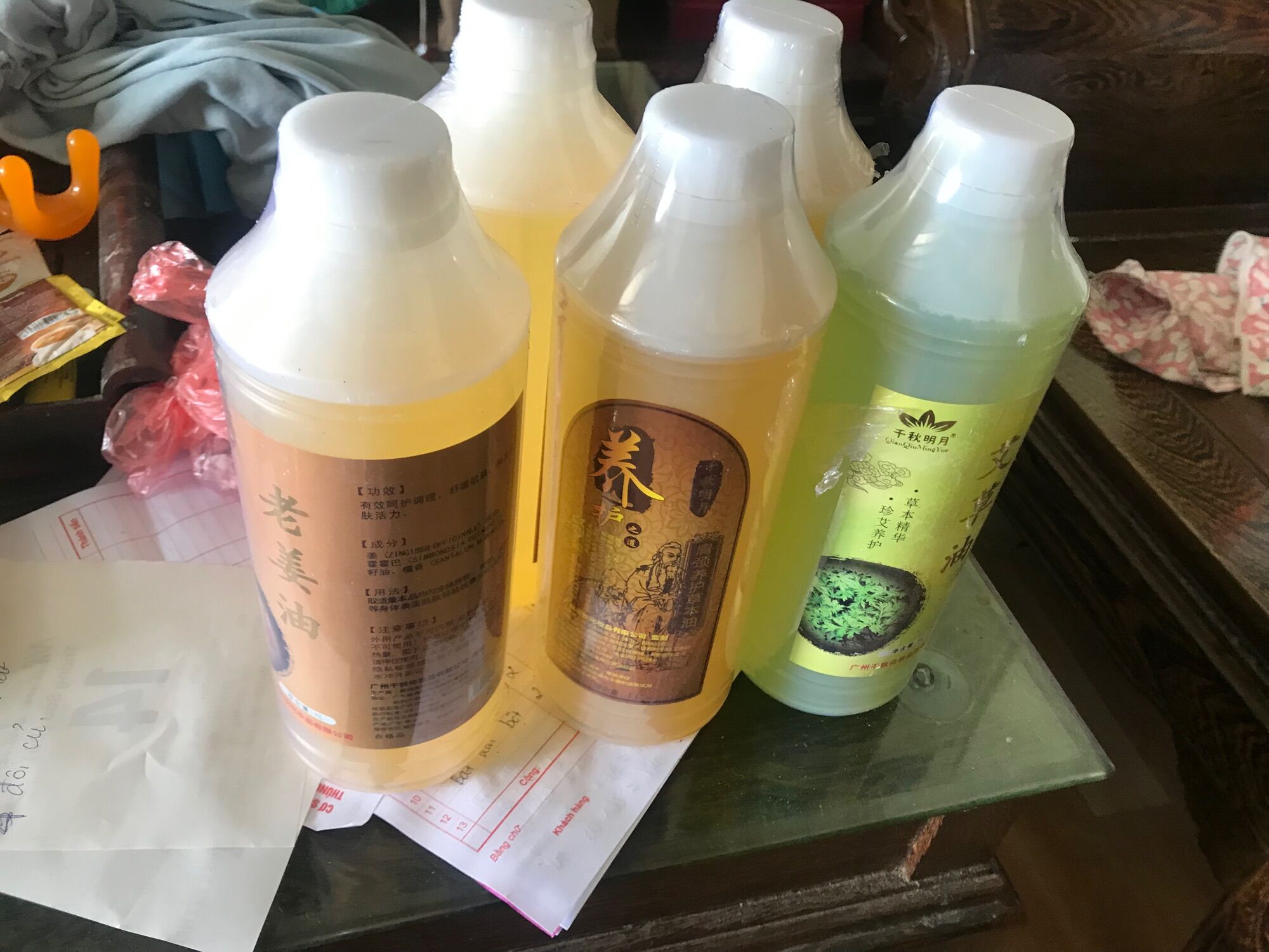 Tinh dầu gừng nóng làm body