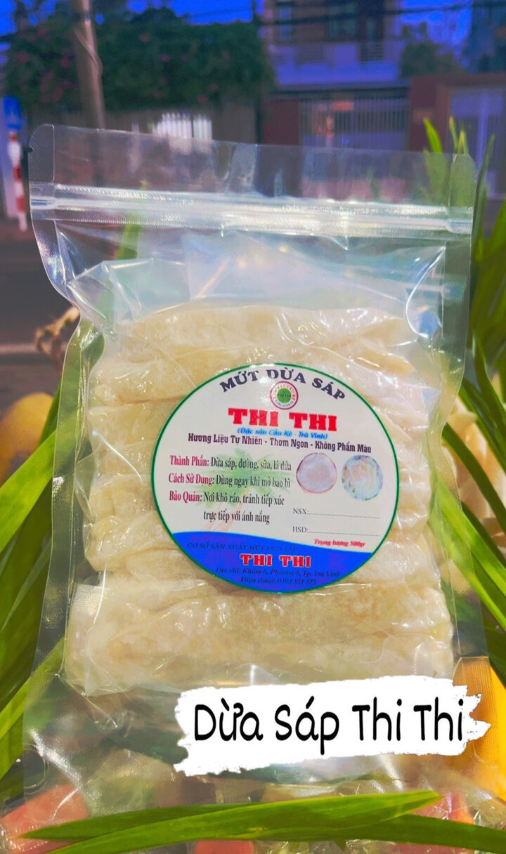 500gr Mứt Dừa Sáp Thượng Hạng Loại 2