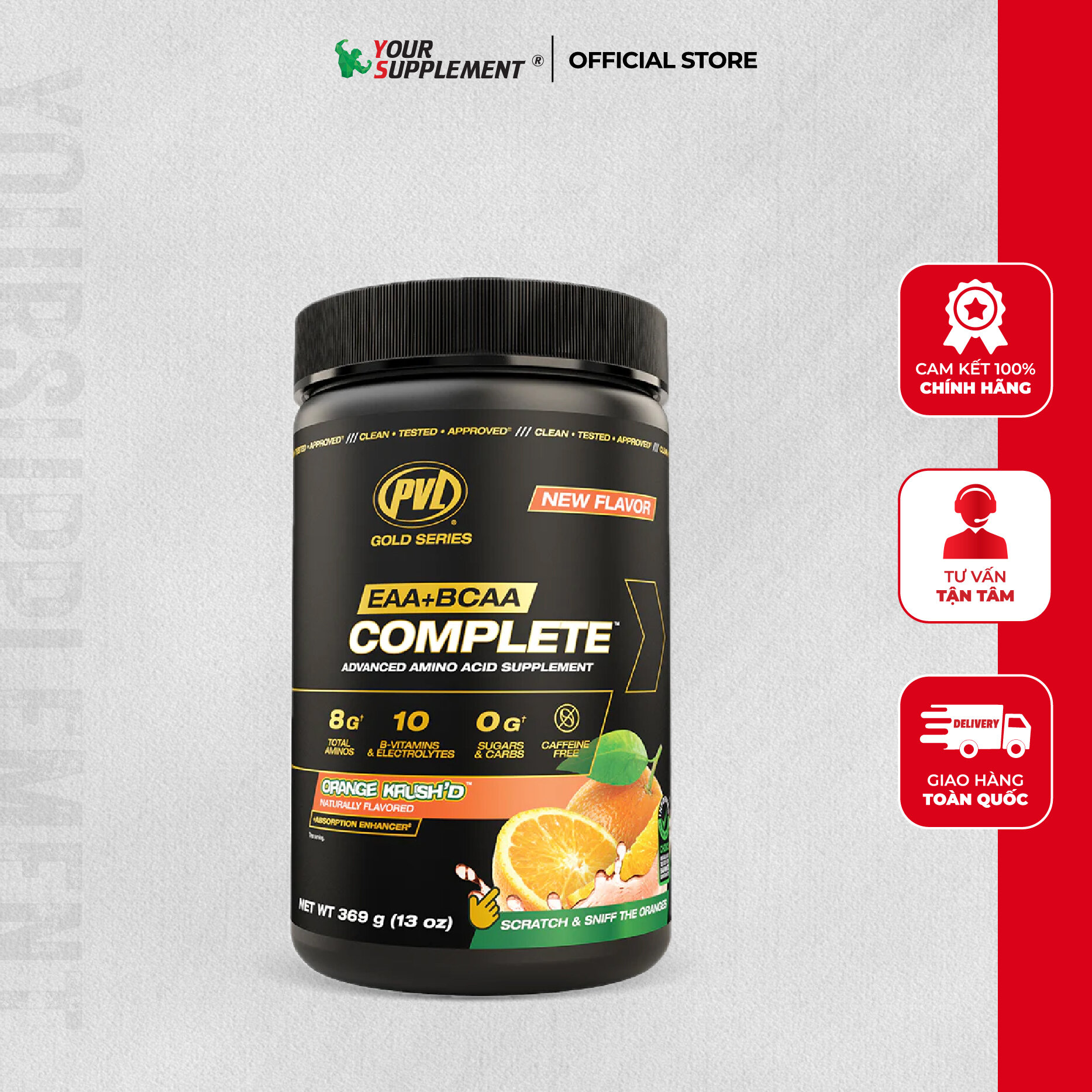 Phục hồi & phát triển cơ eaa + bcaa complete pvl 1107gr
