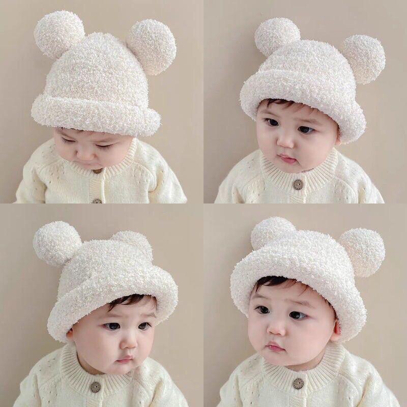 MŨ LÔNG CỪU MICKY QUẢNG CHÂU DÒNG CAO CẤP CHO BÉ