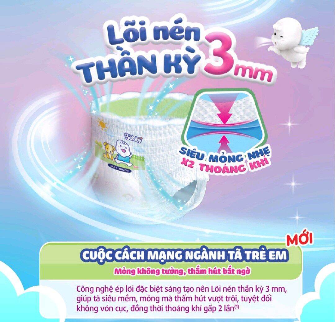 [Tặng Thêm 8 Miếng] Tã Quần Bobby L68 (L, 9-13kg, 68+8 Miếng)
