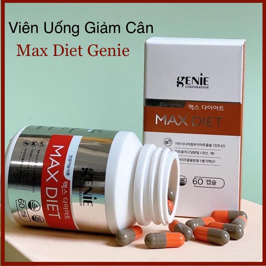 Giảm cân Max Diet Genie hộp 60v