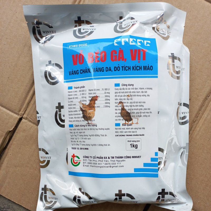 Vỗ béo gà vịt 1kg