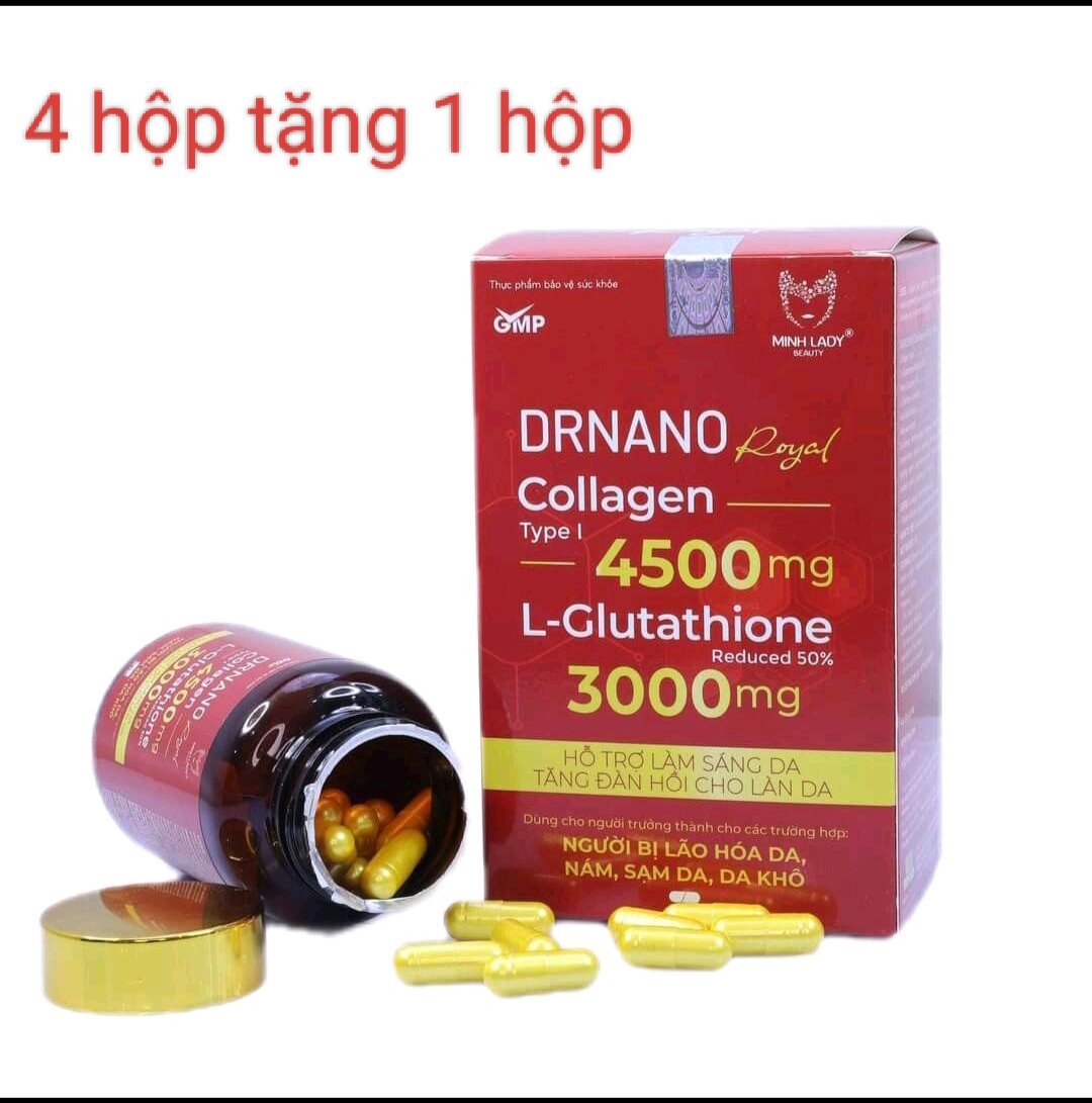 [HCM]{Date mới - Chính hãng} COMBO 5 VIÊN UỐNG TRẮNG DA DRNANO MINH LADY BEAUTY